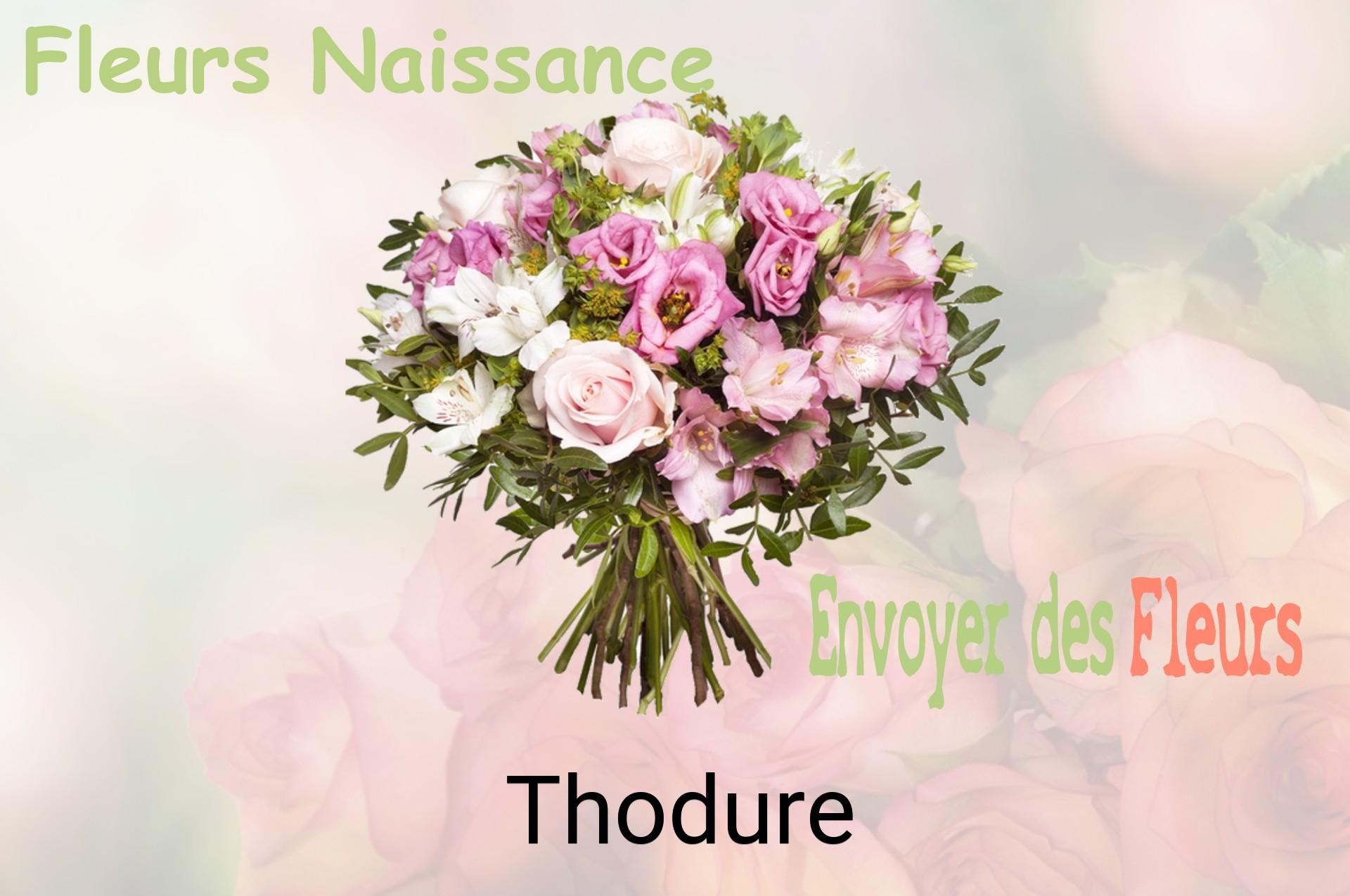 Bouquet de fleurs de naissance livré à Thodure